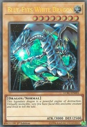 Blue-Eyes White Dragon (Version 3) (Ultra Rare) [LCKC-EN001] 1st Edition