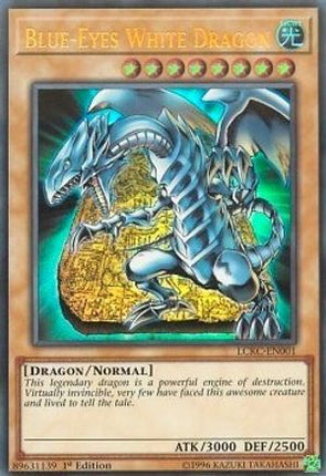 Blue-Eyes White Dragon (Version 4) (Ultra Rare) [LCKC-EN001] 1st Edition