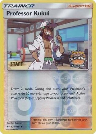 Professor Kukui - 128/149 (Regional Championships) [Staff] [League & Championship Cards] Reverse Holofoil