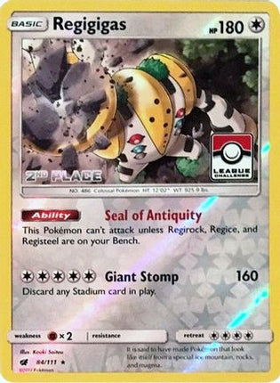 Regigigas - 84/111 (League Challenge) [2nd Place] [League & Championship Cards] Reverse Holofoil