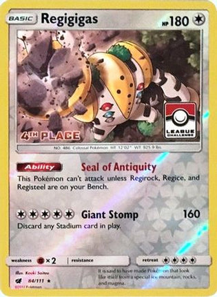 Regigigas - 84/111 (League Challenge) [4th Place] [League & Championship Cards] Reverse Holofoil