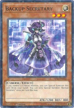 Backup Secretary (Starfoil) (Starfoil Rare) [SP18-EN002] 1st Edition