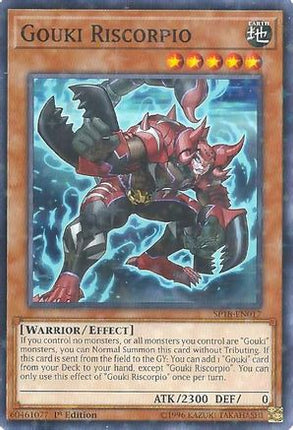 Gouki Riscorpio (Starfoil) (Starfoil Rare) [SP18-EN017] 1st Edition