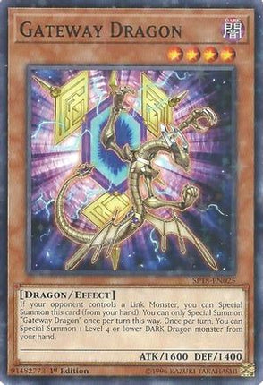 Gateway Dragon (Starfoil) (Starfoil Rare) [SP18-EN025] 1st Edition