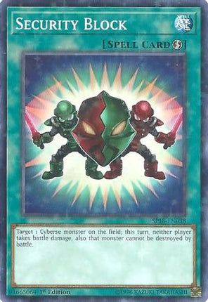 Security Block (Starfoil) (Starfoil Rare) [SP18-EN038] 1st Edition