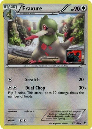 Fraxure - 87/101 (League Promo) [League & Championship Cards] Reverse Holofoil