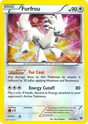 Furfrou - 114/146 (Cosmos Holo) [Blister Exclusives] Holofoil