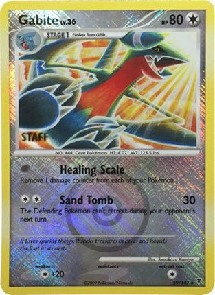 Gabite - 59/147 (Championship Promo) [Staff] [League & Championship Cards] Reverse Holofoil