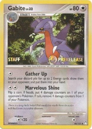 Gabite - 48/123 (Prerelease) [Staff] [Diamond and Pearl Promos]
