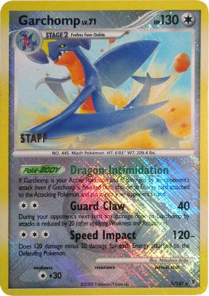 Garchomp - 5/147 (Championship Promo) [Staff] [League & Championship Cards] Reverse Holofoil
