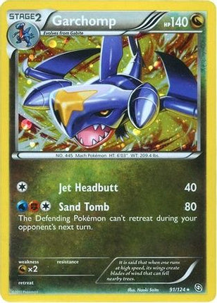 Garchomp - 91/124 (Cosmos Holo) [Blister Exclusives] Holofoil