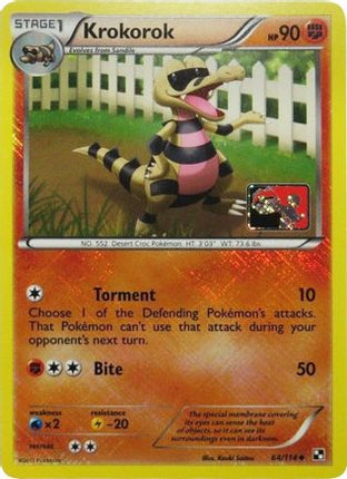 Krokorok - 64/114 (League Promo) [League & Championship Cards] Reverse Holofoil