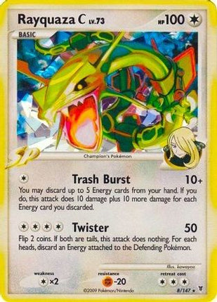 Rayquaza C - 8/147 (Cracked Ice) [Miscellaneous Cards & Products] Holofoil