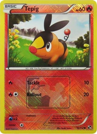 Tepig - 15/114 (League Promo) [League & Championship Cards] Reverse Holofoil