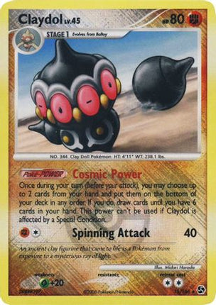 Claydol - 15/106 (League Promo) [League & Championship Cards] Reverse Holofoil
