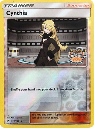 Cynthia - 119/156 (Regional Championships) [League & Championship Cards] Reverse Holofoil