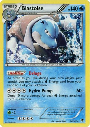 Blastoise - 16/101 (Cosmos Holo) [Blister Exclusives] Holofoil