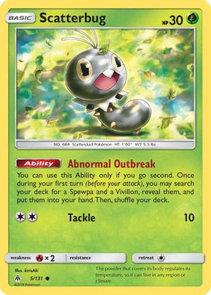 Scatterbug (5) - 5/131 [SM - Forbidden Light] Reverse Holofoil