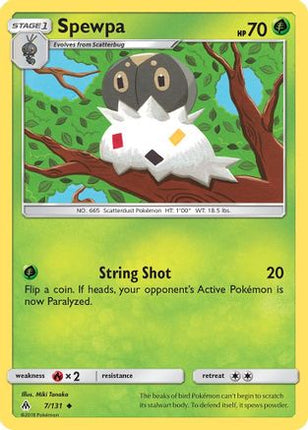 Spewpa - 7/131 [SM - Forbidden Light] Reverse Holofoil