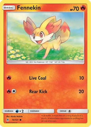 Fennekin (15) - 15/131 [SM - Forbidden Light] Reverse Holofoil