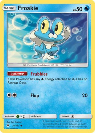 Froakie (21) - 21/131 [SM - Forbidden Light]