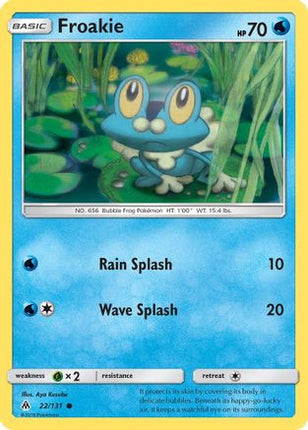 Froakie (22) - 22/131 [SM - Forbidden Light] Reverse Holofoil