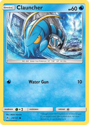 Clauncher - 25/131 [SM - Forbidden Light] Reverse Holofoil