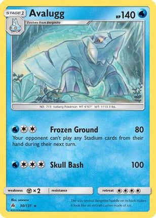 Avalugg - 30/131 [SM - Forbidden Light] Reverse Holofoil