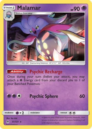 Malamar - 51/131 [SM - Forbidden Light] Reverse Holofoil