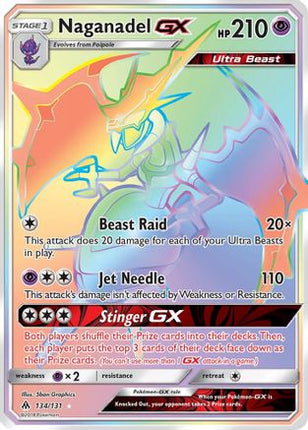 Naganadel GX (Secret) - 134/131 [SM - Forbidden Light] Holofoil