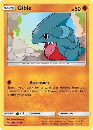 Gible - 60/131 [SM - Forbidden Light] Reverse Holofoil