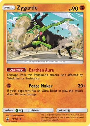 Zygarde (71) - 71/131 [SM - Forbidden Light] Reverse Holofoil