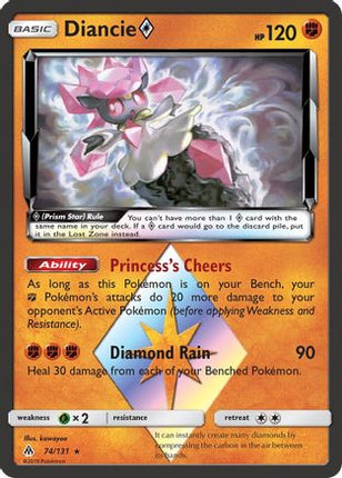 Diancie Prism Star - 74/131 [SM - Forbidden Light] Holofoil