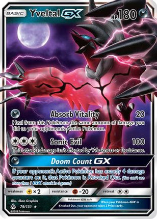 Yveltal GX - 79/131 [SM - Forbidden Light] Holofoil