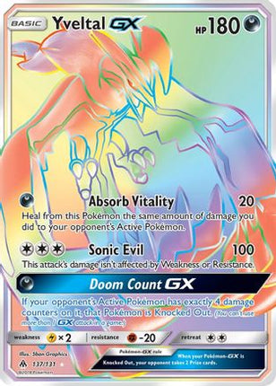Yveltal GX (Secret) - 137/131 [SM - Forbidden Light] Holofoil