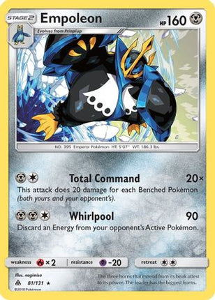 Empoleon - 81/131 [SM - Forbidden Light] Holofoil