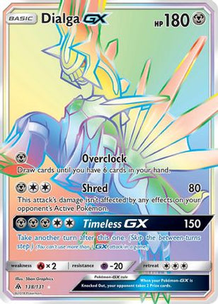 Dialga GX (Secret) - 138/131 [SM - Forbidden Light] Holofoil