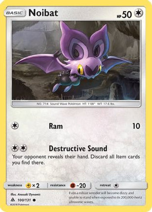 Noibat - 100/131 [SM - Forbidden Light] Reverse Holofoil