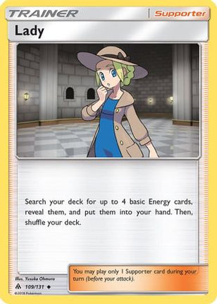 Lady - 109/131 [SM - Forbidden Light] Reverse Holofoil
