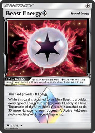 Beast Energy Prism Star - 117/131 [SM - Forbidden Light] Holofoil
