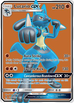 Lucario GX (Full Art) - 122/131 [SM - Forbidden Light] Holofoil