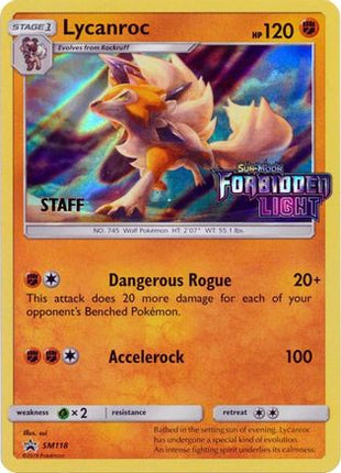 Lycanroc - SM118 (Prerelease) [Staff] - null/null [SM Promos] Holofoil