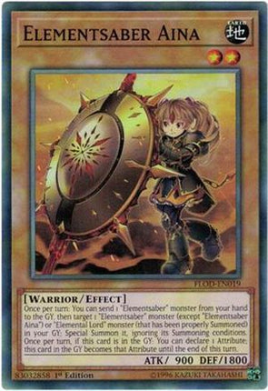 Elementsaber Aina (Common / Short Print) [FLOD-EN019] Unlimited