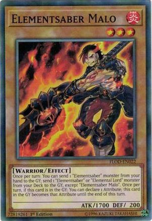 Elementsaber Malo (Common / Short Print) [FLOD-EN022] Unlimited