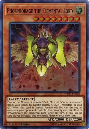 Phosphorage the Elemental Lord (Super Rare) [FLOD-EN026] 1st Edition