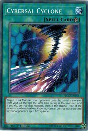 Cybersal Cyclone (Common / Short Print) [FLOD-EN053] 1st Edition
