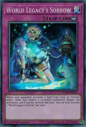 World Legacy's Sorrow (Super Rare) [FLOD-EN073] 1st Edition
