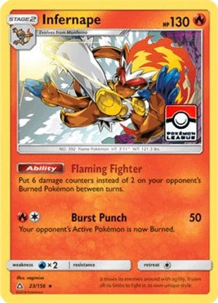 Infernape - 23/156 (Pokemon League) [League & Championship Cards] Reverse Holofoil