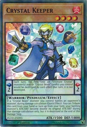 Crystal Keeper (Common / Short Print) [FLOD-EN093] 1st Edition