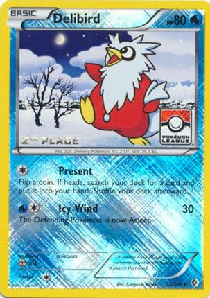 Delibird - 38/149 (Pokemon League) [2nd Place] [League & Championship Cards] Reverse Holofoil